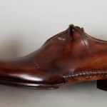 Chaussures Richelieu One Cut laçage caché – ligne Castelo – Cognac Foncé réf. 3020
