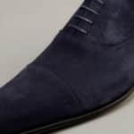Chaussures Richelieu Diplomate daim Marine – ligne Dandy – réf. 7837