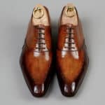 Chaussures Richelieu à surpiqûre patine Pain d’épices – ligne Castelo – réf. 3001