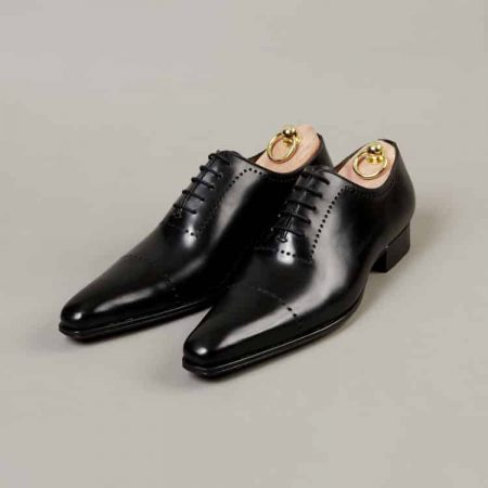 Chaussures Richelieu One cut perforé – ligne Dandy – Noir réf. 8019