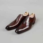 Chaussures Richelieu à surpiqûres – ligne Castelo – Cognac Foncé réf. 3001