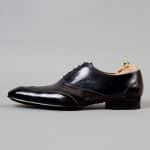 Chaussures Richelieu patine bicolore Noir/Ardoise – ligne Castelo – réf. 3003