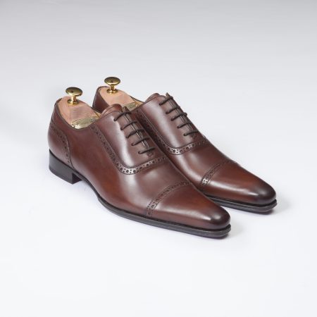 Chaussures Richelieu Balmoral – ligne Dandy – Marron Cognac réf. 13282