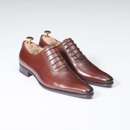 Chaussures Richelieu laçage Officier – ligne Dandy – Cognac réf. 8840